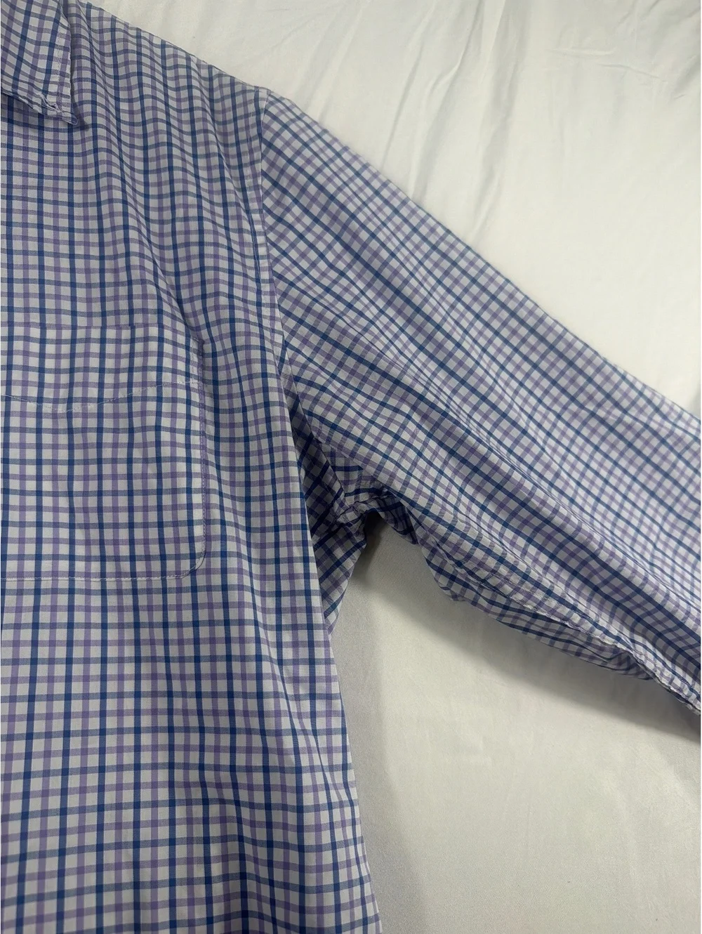J.Crew The Offshore Performance Shirt Blue and Purple Check Button-Down